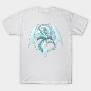 Aquamarine Sword Dragon T-Shirt